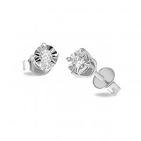 Pendientes I Gioielli del Sole Mujer in Oro blanco Diamante 0.16 Ct ORS1-016 - ORS1-016